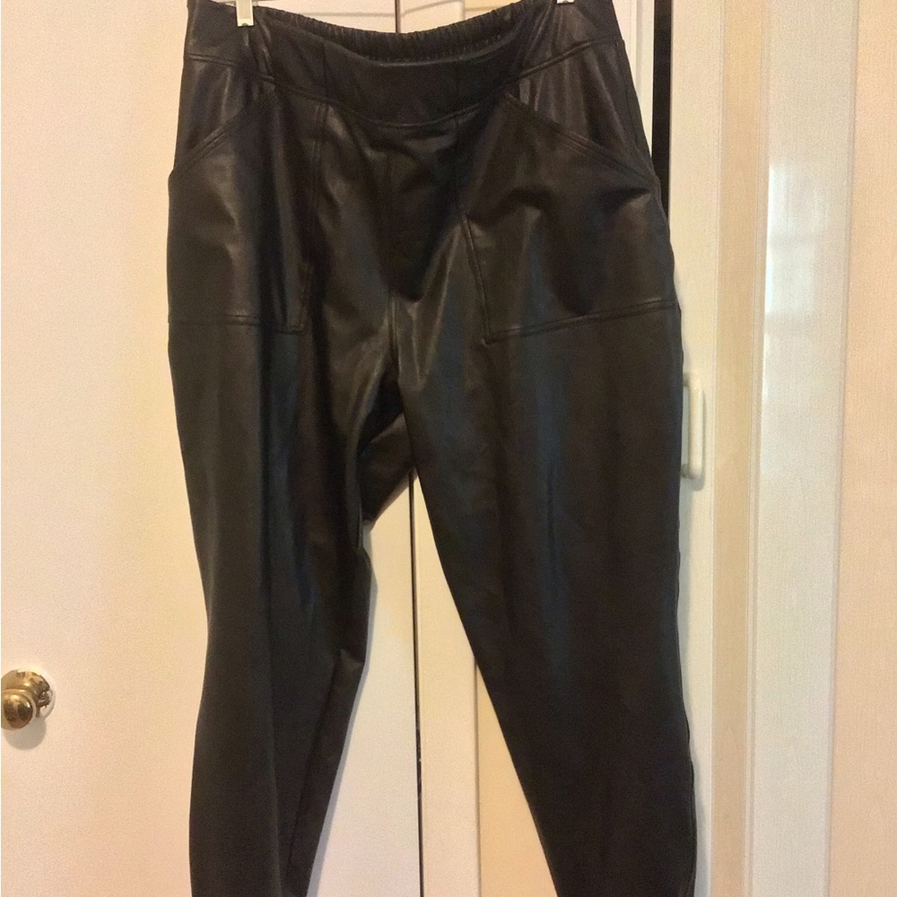 SPANX Black Track Pants